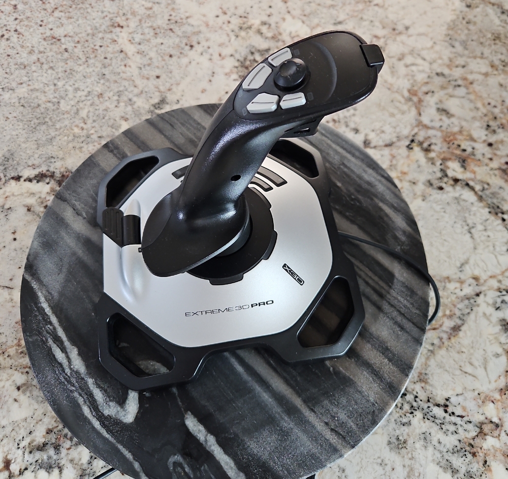 Logitech Precision Joystick - Black and Silver